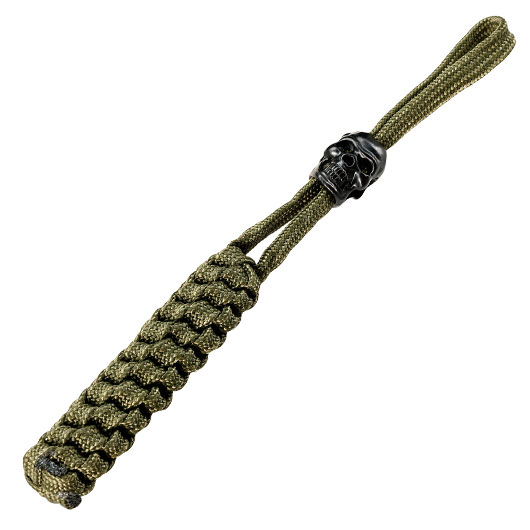 Pohl Force Lanyard Black Skull oliv