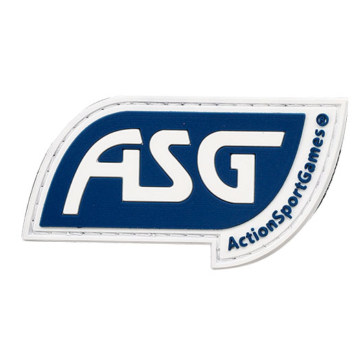 3D Rubber Patch mit Klettflche ASG-Logo blau