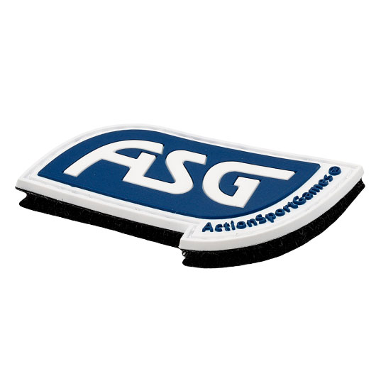 3D Rubber Patch mit Klettflche ASG-Logo blau Bild 1