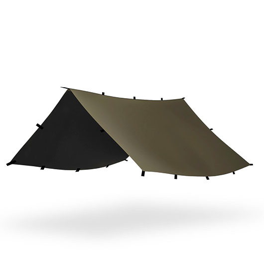 Tac Maven Mehrzweckplane Wild Tarp 300 x 300 cm RAL7013 inkl. Heringe, Schnre und Transportbeutel