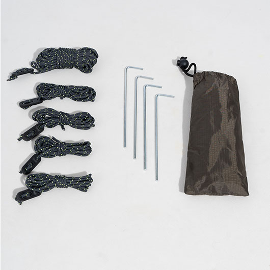 Tac Maven Mehrzweckplane Wild Tarp 300 x 300 cm RAL7013 inkl. Heringe, Schnre und Transportbeutel Bild 5