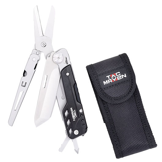Tac Maven Multitool Odin schwarz/silber inkl. Grteltasche Bild 3
