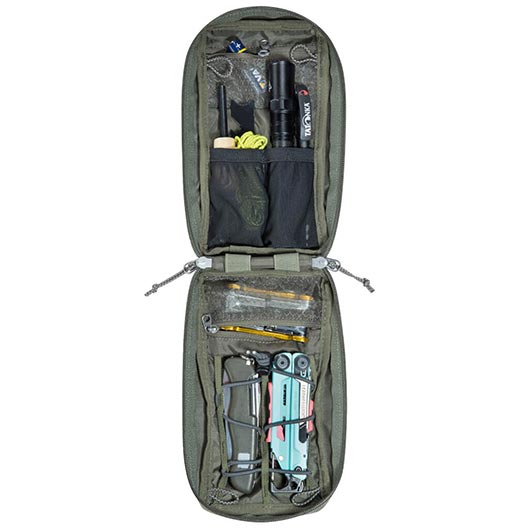 Tatonka Mehrzwecktasche Universal Pouch Molle steingrau oliv 10 x 20 cm inkl. Signalpatch Bild 5