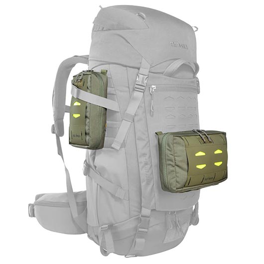 Tatonka Mehrzwecktasche Universal Pouch Molle steingrau oliv 10 x 20 cm inkl. Signalpatch Bild 7