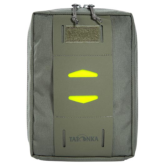 Tatonka Mehrzwecktasche Universal Pouch Molle steingrau oliv 14 x 20 cm inkl. Signalpatch Bild 2