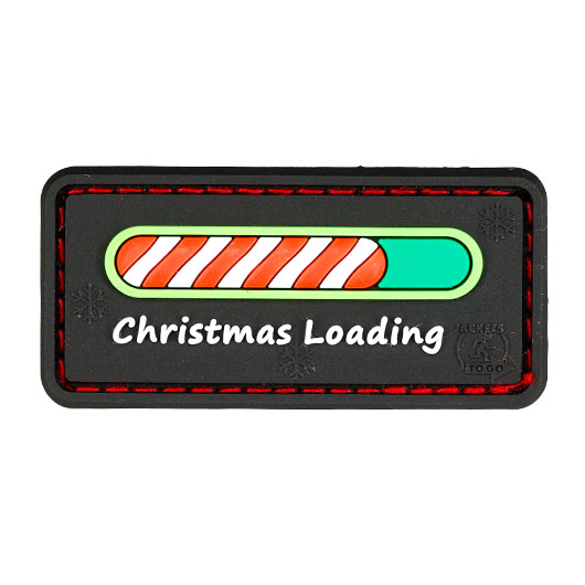 JTG 3D Rubber Patch mit Klettflche Christmas Loading fullcolor