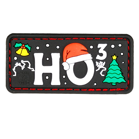 JTG 3D Rubber Patch mit Klettflche Ho Ho Ho fullcolor