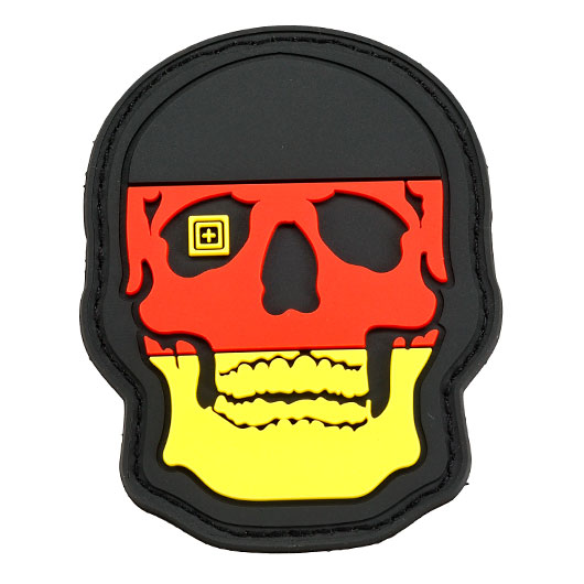 5.11 3D Rubber Patch mit Klettflche Germany Skull fullcolor