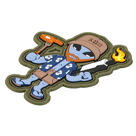 5.11 3D Rubber Patch mit Klettflche R&R Alien fullcolor Bild 1
