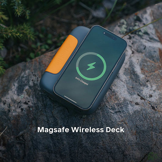 BioLite Powerbank Charge 100 Max 25.000 mAh grau/orange Bild 5