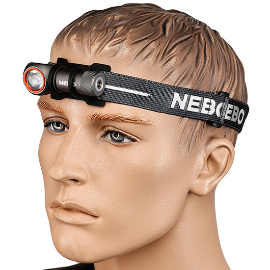 Nebo LED-Stirnlampe Einstein 600+ Aluminium 600 Lumen grau inkl. Ladestation
