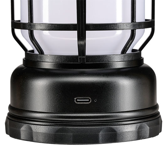 LED-Campinglaterne L-37 schwarz mit Dimmfunktion inkl. Akku & USB-C Ladekabel Bild 4