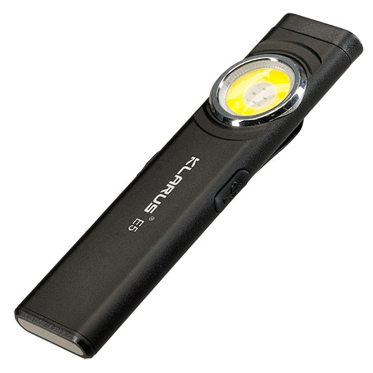 Klarus LED-Taschenlampe E5 470 Lumen schwarz inkl. USB-C Ladekabel & Clip Bild 4