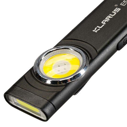 Klarus LED-Taschenlampe E5 470 Lumen schwarz inkl. USB-C Ladekabel & Clip Bild 6