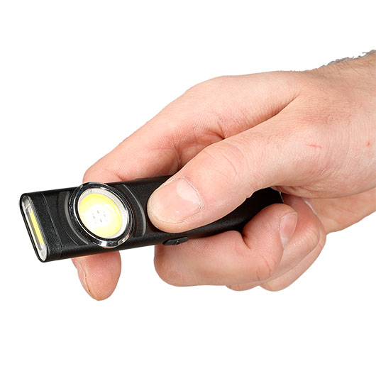 Klarus LED-Taschenlampe E5 470 Lumen schwarz inkl. USB-C Ladekabel & Clip Bild 7