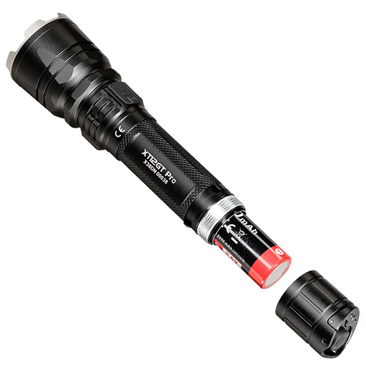 Klarus LED-Taschenlampe XT12GT Pro 1600 Lumen schwarz inkl. USB-C Ladekabel, Li-Ionen-Akku, Lanyard & Nylonholster Bild 5