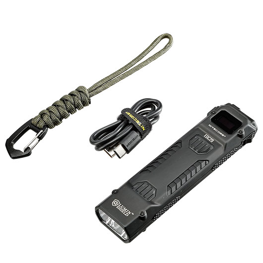 Nitecore LED-Taschenlampe EDC29 Luminblade 6500 Lumen schwarz inkl. USB-C Ladekabel, Lanyard & Grtelclip Bild 4