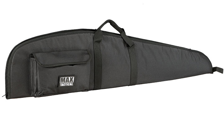 MAX Tactical Classic Advanced Nylon Gewehr-Futteral gepolstert mit Zusatztasche fr 118cm Gewehre schwarz