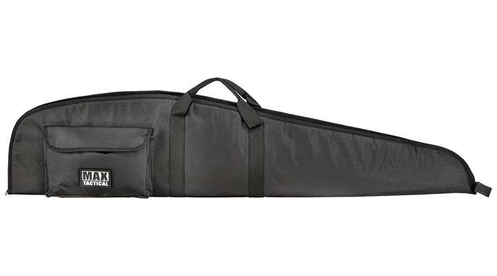 MAX Tactical Classic Advanced Nylon Gewehr-Futteral gepolstert mit Zusatztasche fr 118cm Gewehre schwarz