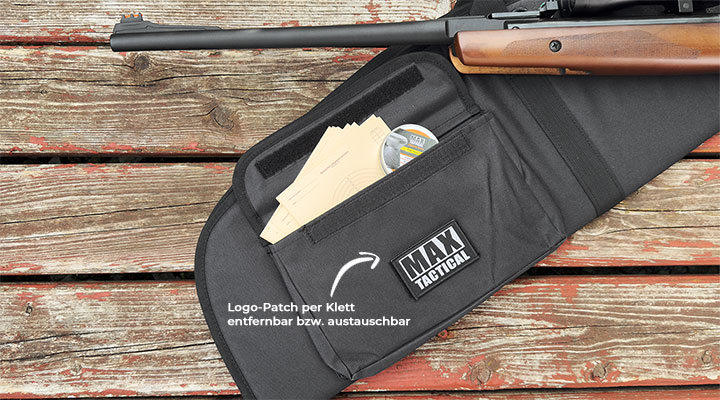 MAX Tactical Classic Advanced Nylon Gewehr-Futteral gepolstert mit Zusatztasche fr 118cm Gewehre schwarz Bild 3