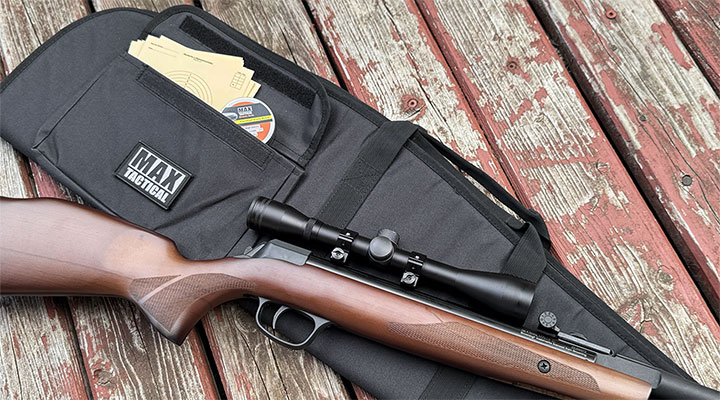 MAX Tactical Classic Advanced Nylon Gewehr-Futteral gepolstert mit Zusatztasche fr 118cm Gewehre schwarz Bild 5