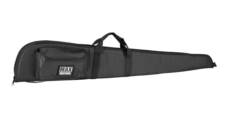MAX Tactical Classic Advanced Nylon Gewehr-Futteral gepolstert mit Zusatztasche fr 128cm Gewehre schwarz