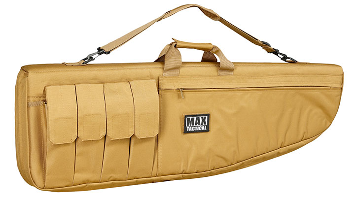 MAX Tactical 101 cm Heavy Duty Single Soft Rifle Bag / Gewehr-Futteral f. ein Gewehr mit Zubehr tan