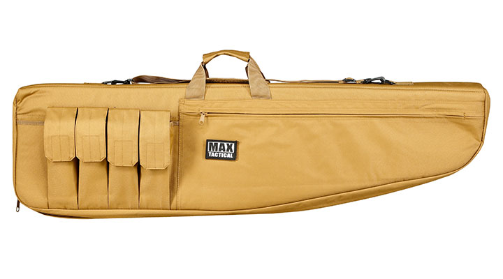 MAX Tactical 122 cm Heavy Duty Single Soft Rifle Bag / Gewehr-Futteral f. ein Gewehr mit Zubehör tan Bild 2