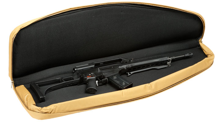MAX Tactical 122 cm Heavy Duty Single Soft Rifle Bag / Gewehr-Futteral f. ein Gewehr mit Zubehör tan Bild 6