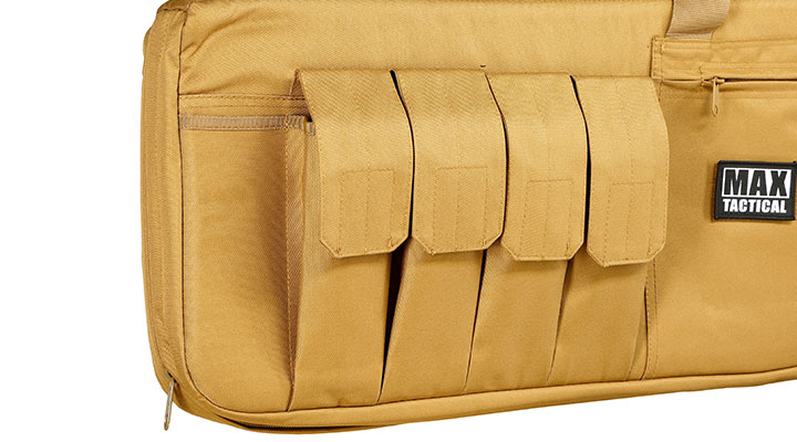 MAX Tactical 122 cm Heavy Duty Single Soft Rifle Bag / Gewehr-Futteral f. ein Gewehr mit Zubehör tan Bild 7