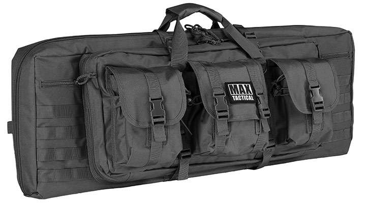 MAX Tactical 94 cm Heavy Duty Deluxe Single Soft Rifle Bag / Gewehr-Futteral f.  ein Gewehre mit Zubehr schwarz