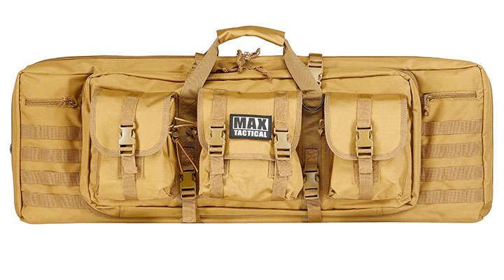 MAX Tactical 94 cm Heavy Duty Deluxe Single Soft Rifle Bag / Gewehr-Futteral f. ein Gewehre mit Zubehr tan Bild 2