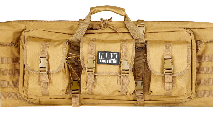MAX Tactical 94 cm Heavy Duty Deluxe Single Soft Rifle Bag / Gewehr-Futteral f. ein Gewehre mit Zubehr tan Bild 7