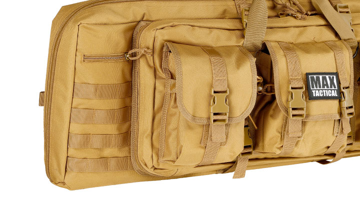MAX Tactical 94 cm Heavy Duty Deluxe Single Soft Rifle Bag / Gewehr-Futteral f. ein Gewehre mit Zubehr tan Bild 8
