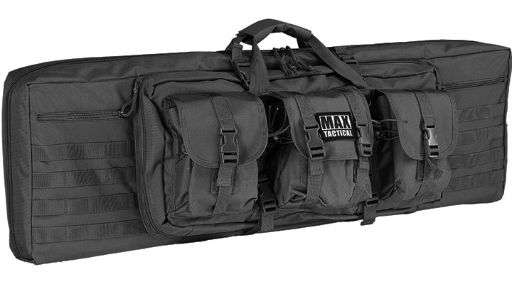 MAX Tactical 109 cm Heavy Duty Deluxe Single Soft Rifle Bag / Gewehr-Futteral f. Gewehr mit Zubehr schwarz