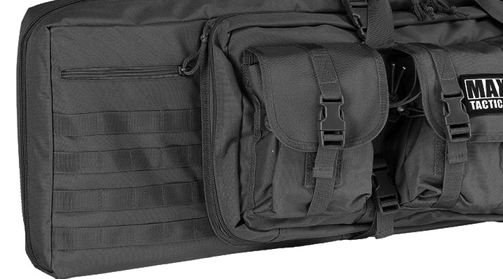 MAX Tactical 109 cm Heavy Duty Deluxe Single Soft Rifle Bag / Gewehr-Futteral f. Gewehr mit Zubehr schwarz Bild 8