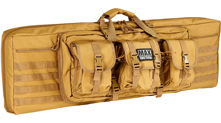 MAX Tactical 109 cm Heavy Duty Deluxe Single Soft Rifle Bag / Gewehr-Futteral f. Gewehr mit Zubehr tan