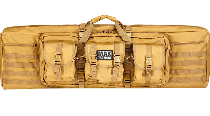 MAX Tactical 109 cm Heavy Duty Deluxe Single Soft Rifle Bag / Gewehr-Futteral f. Gewehr mit Zubehr tan Bild 2