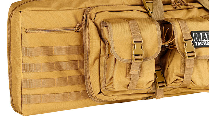 MAX Tactical 109 cm Heavy Duty Deluxe Single Soft Rifle Bag / Gewehr-Futteral f. Gewehr mit Zubehr tan Bild 8
