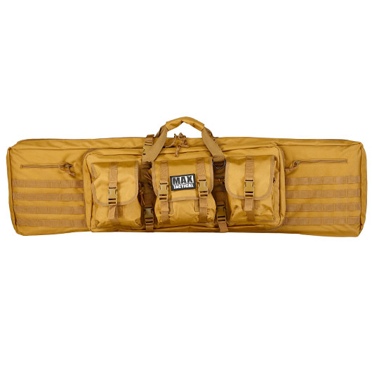 MAX Tactical 121 cm Heavy Duty Deluxe Single Soft Rifle Bag / Gewehr-Futteral f. Gewehr mit Zubehr tan Bild 2