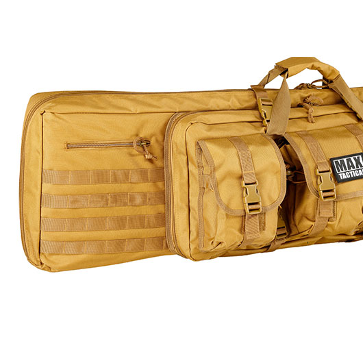 MAX Tactical 121 cm Heavy Duty Deluxe Single Soft Rifle Bag / Gewehr-Futteral f. Gewehr mit Zubehr tan Bild 8