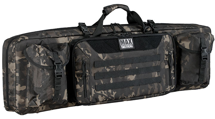 MAX Tactical 108 cm Heavy Duty Deluxe Double Soft Rifle Bag / Gewehr-Futteral f. zwei Gewehre mit Zubehr Multiblack Camo