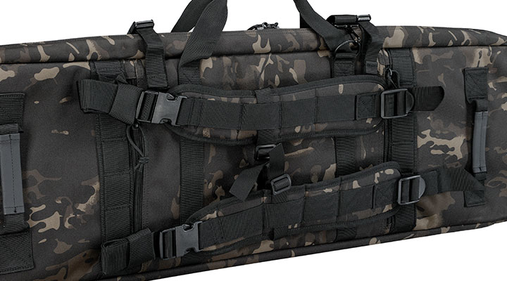MAX Tactical 108 cm Heavy Duty Deluxe Double Soft Rifle Bag / Gewehr-Futteral f. zwei Gewehre mit Zubehr Multiblack Camo Bild 11