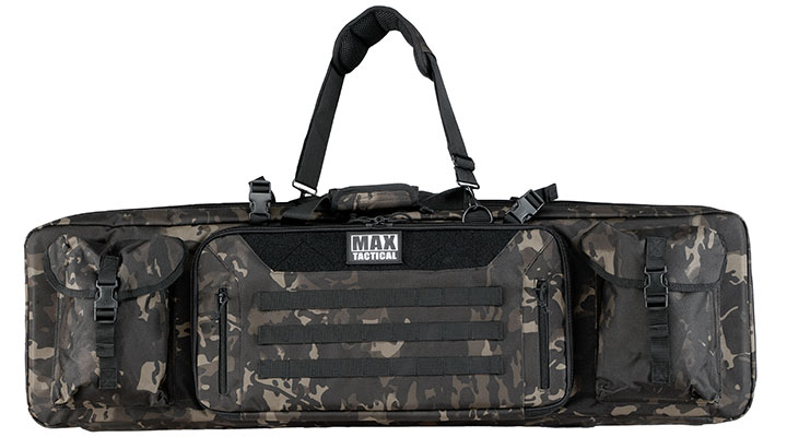 MAX Tactical 108 cm Heavy Duty Deluxe Double Soft Rifle Bag / Gewehr-Futteral f. zwei Gewehre mit Zubehr Multiblack Camo Bild 2