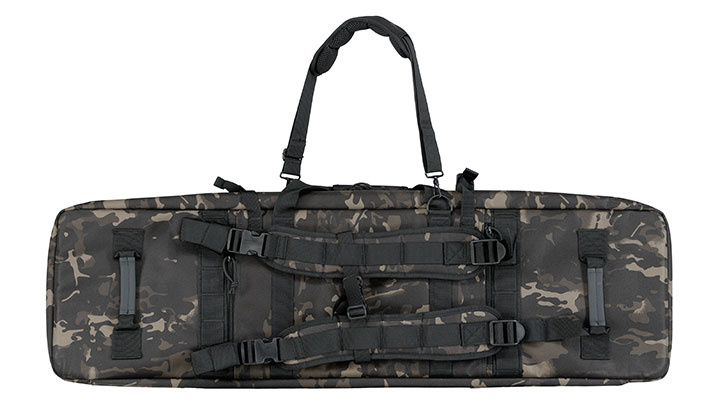 MAX Tactical 108 cm Heavy Duty Deluxe Double Soft Rifle Bag / Gewehr-Futteral f. zwei Gewehre mit Zubehr Multiblack Camo Bild 3
