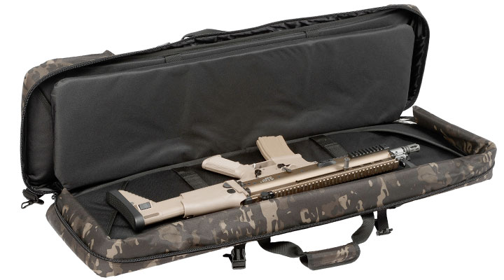 MAX Tactical 108 cm Heavy Duty Deluxe Double Soft Rifle Bag / Gewehr-Futteral f. zwei Gewehre mit Zubehr Multiblack Camo Bild 4