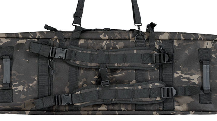 MAX Tactical 108 cm Heavy Duty Deluxe Double Soft Rifle Bag / Gewehr-Futteral f. zwei Gewehre mit Zubehr Multiblack Camo Bild 9