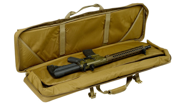 MAX Tactical 108 cm Heavy Duty Deluxe Double Soft Rifle Bag / Gewehr-Futteral f. zwei Gewehre mit Zubehr tan Bild 6
