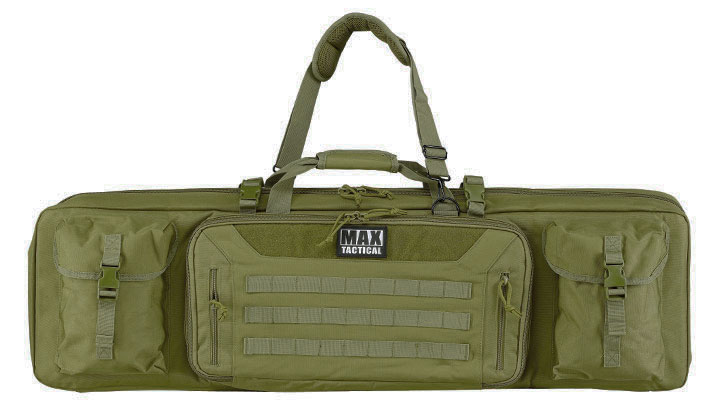 MAX Tactical 108 cm Heavy Duty Deluxe Double Soft Rifle Bag / Gewehr-Futteral f. zwei Gewehre mit Zubehr oliv Bild 2