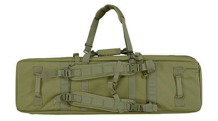 MAX Tactical 108 cm Heavy Duty Deluxe Double Soft Rifle Bag / Gewehr-Futteral f. zwei Gewehre mit Zubehr oliv Bild 3